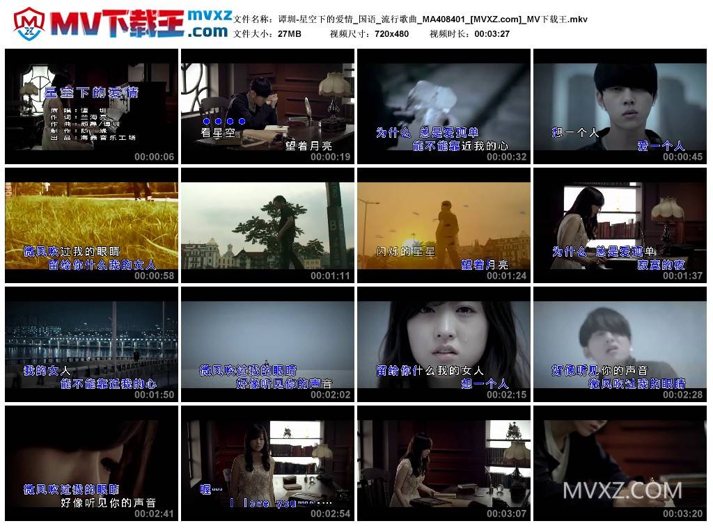 谭圳-星空下的爱情_国语_流行歌曲_MA408401